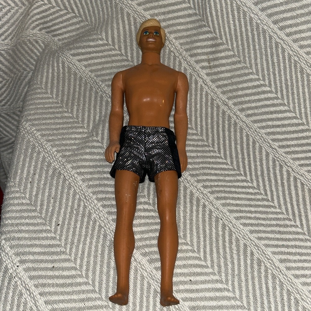 Vintage 1968 Mattel Ken Doll Blonde Hair Blue Eyes‎ Malaysia D1